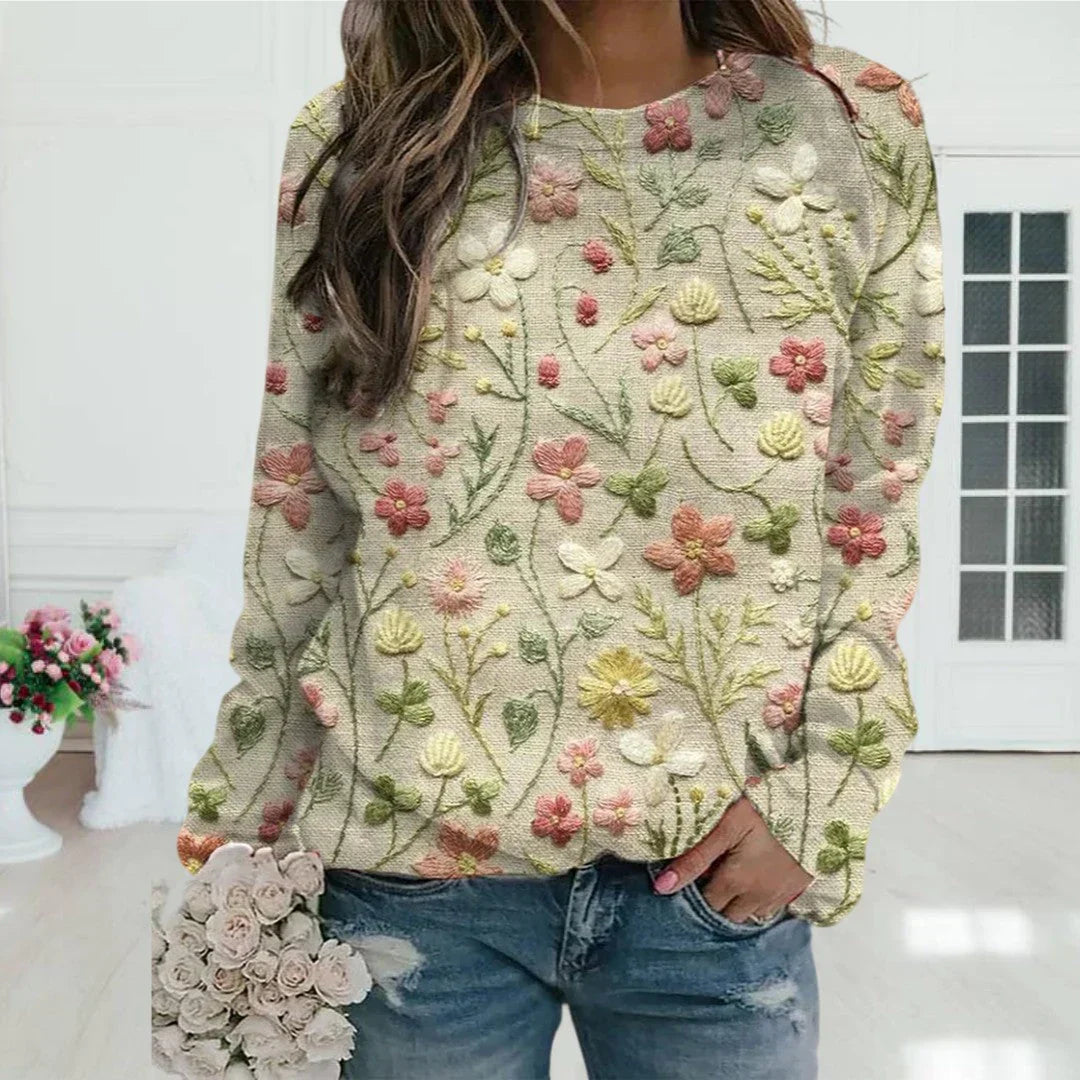 Isabelle – Pull femme brodé