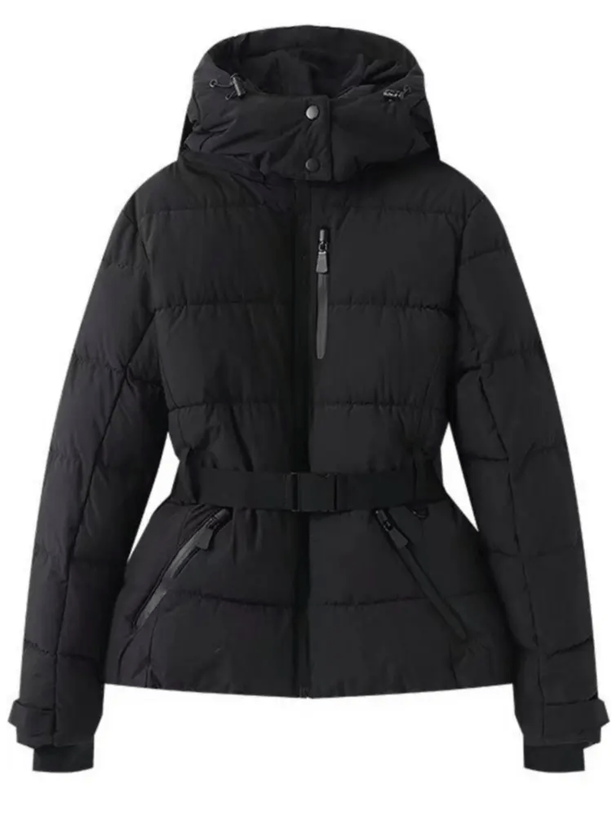 Élise – Doudoune de ski matelassée avec ceinture femme