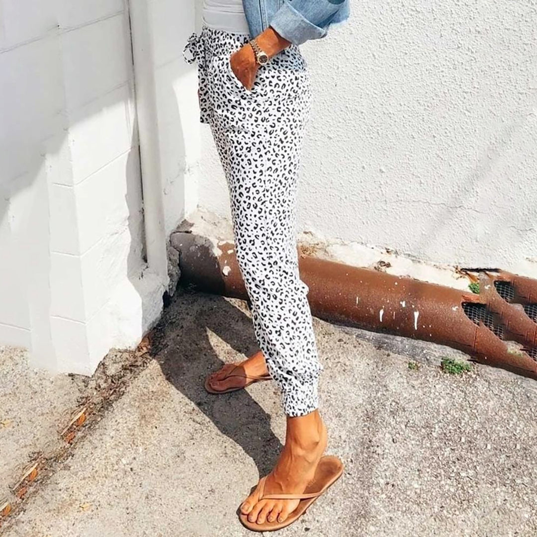 Pantalon de loisir à imprimé léopard – style affirmé et confort au quotidien