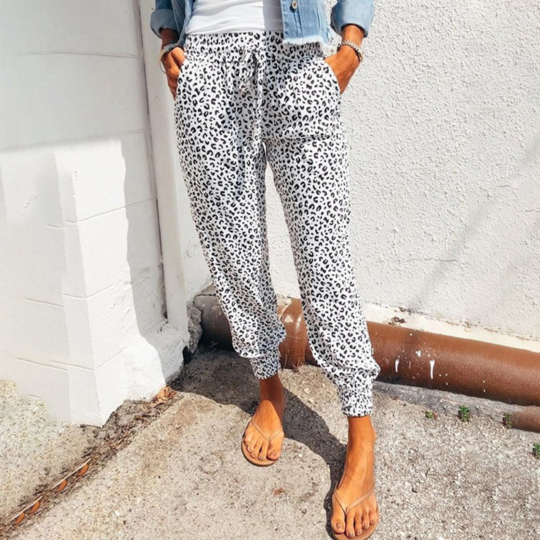 Pantalon de loisir à imprimé léopard – style affirmé et confort au quotidien