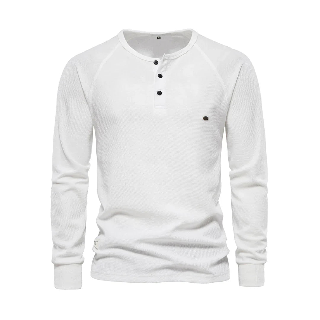 T-shirt pour homme automne respirant léger en mélange de coton avec coupe regular Étienne