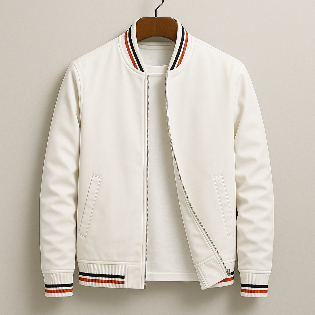 Veste pour homme automne déperlante respirante en polyester avec coupe casual Laurent
