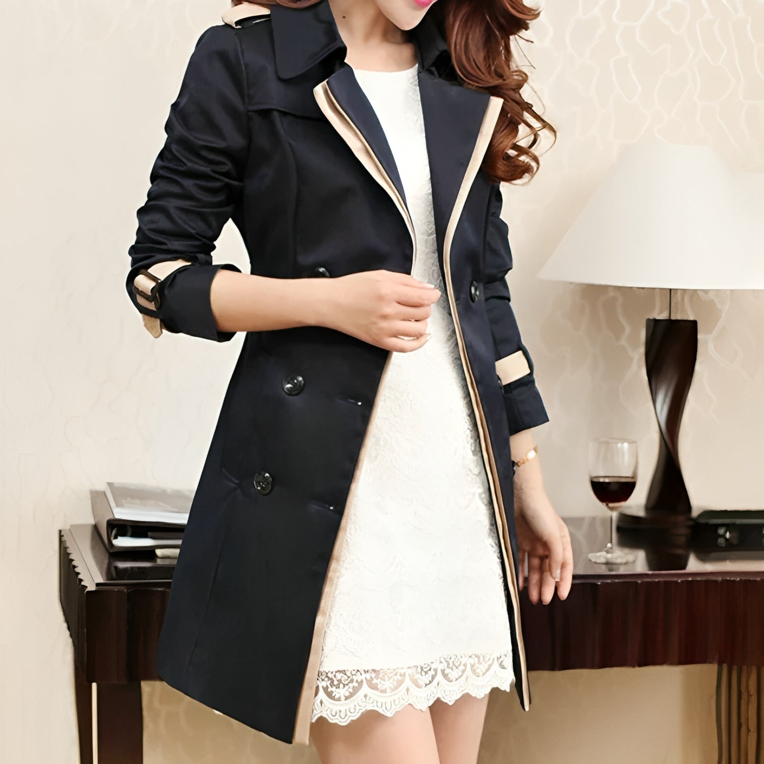 Aurélie – Trench femme ceinturé