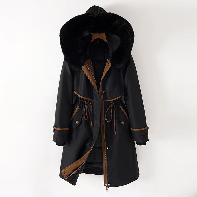 Inès – Parka femme hiver longue à capuche