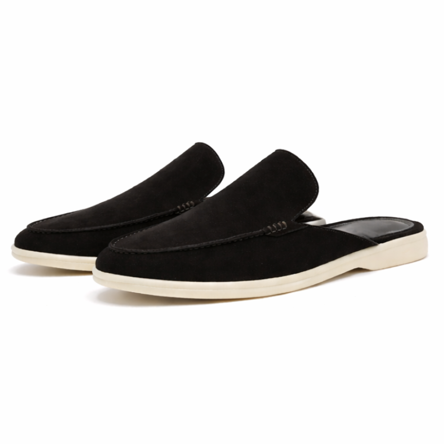 Mocassins homme à enfiler à dos ouvert chaussures sans lacets été