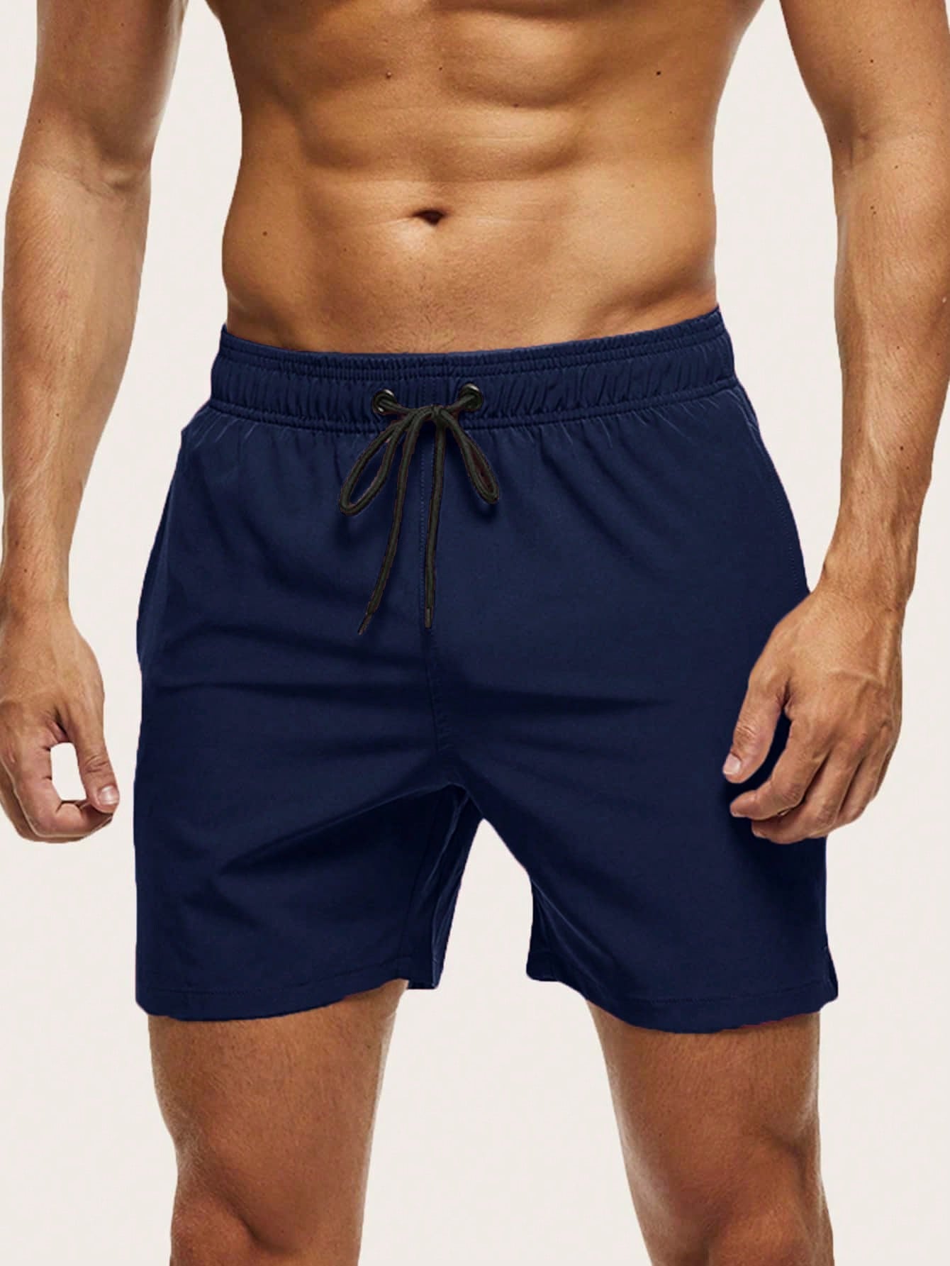 Short de bain homme séchage rapide doublé à poche zippée