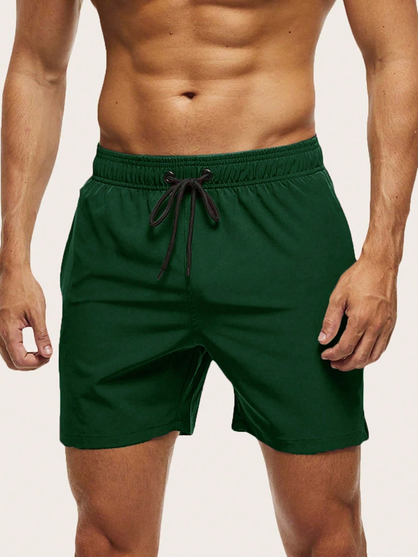 Short de bain homme séchage rapide doublé à poche zippée