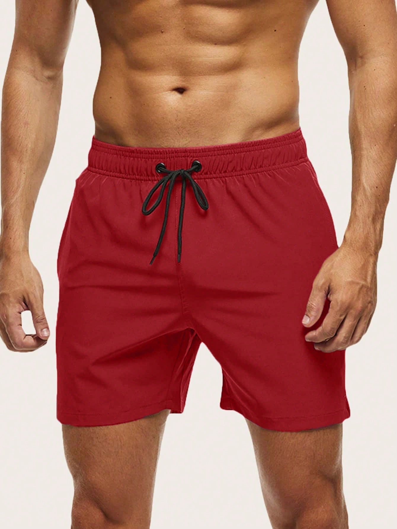 Short de bain homme séchage rapide doublé à poche zippée