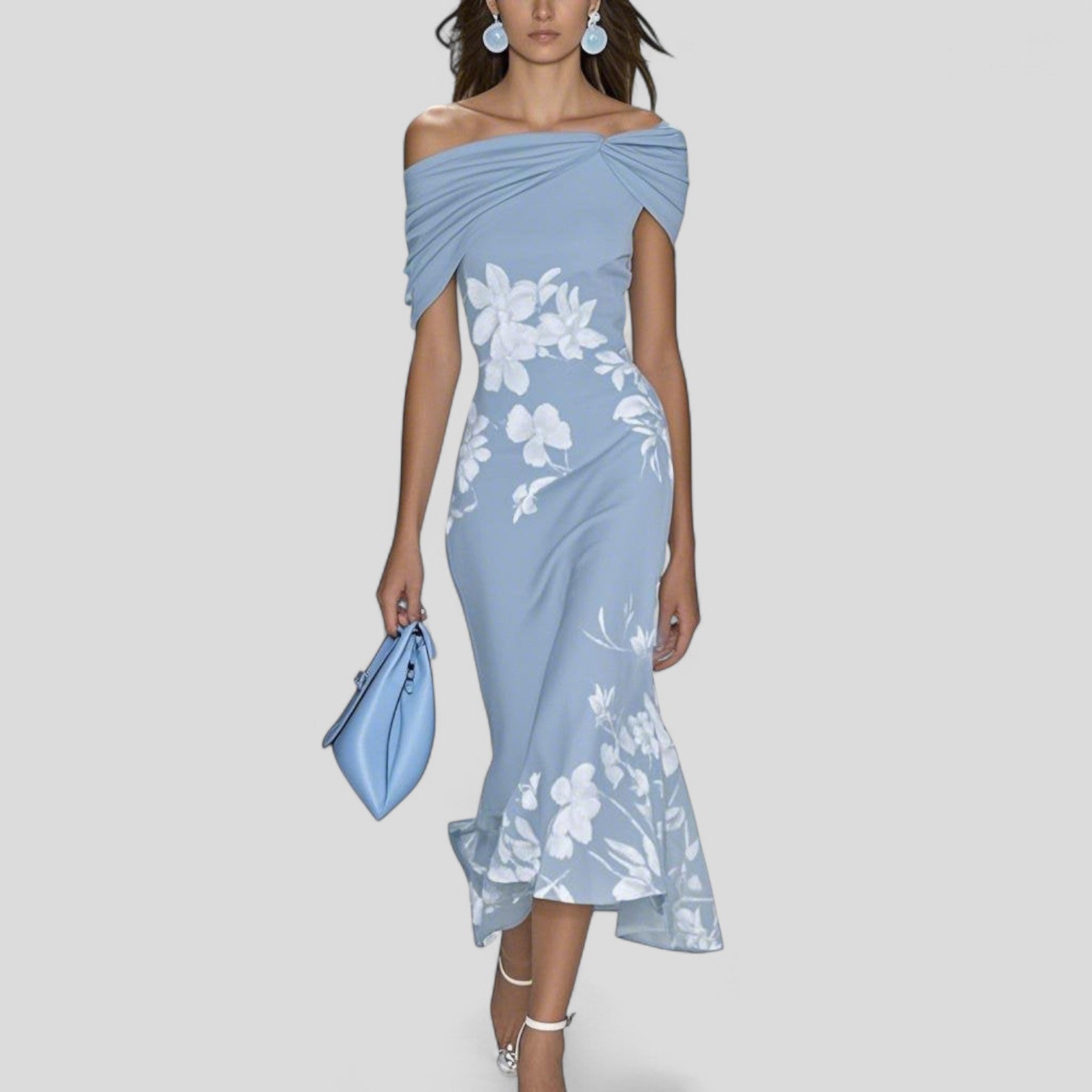 Élodie – Robe midi élégante femme