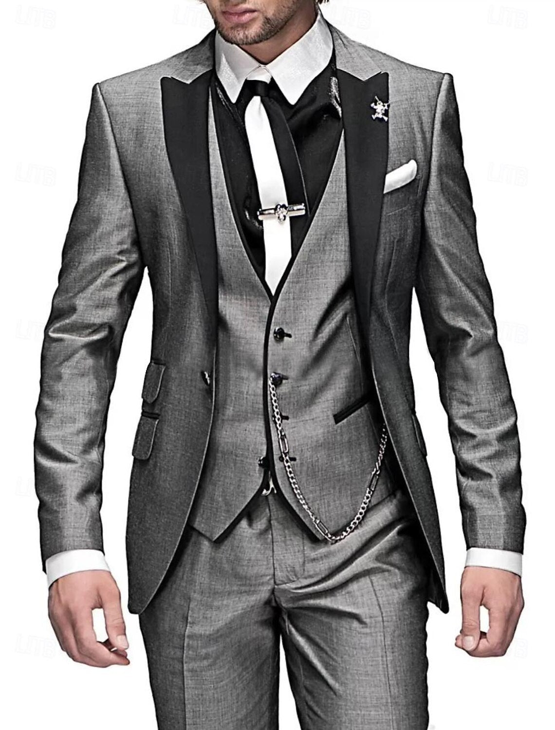 Costume trois pièces pour homme élégant et confortable en lin coupe moderne Adrien