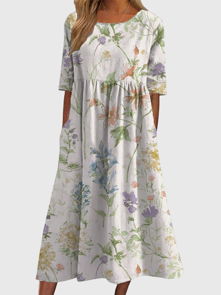 Garance – Robe midi d'été femme