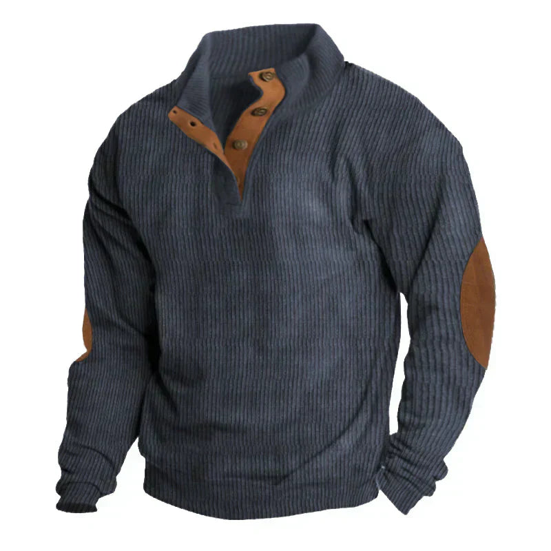 Henri – Pull homme automne hiver détails vintage