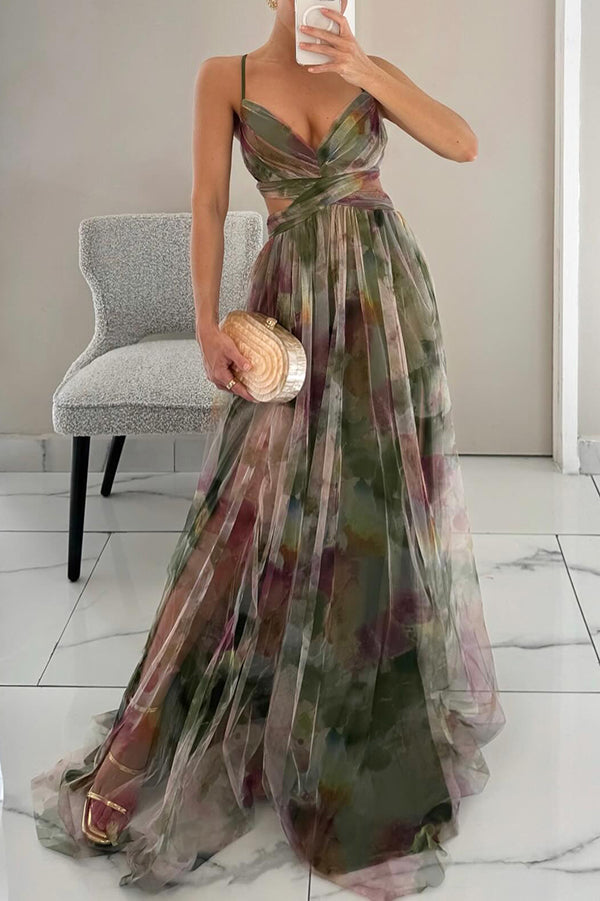 Robe d’été fluide à imprimé fleuri – silhouette féminine et légère