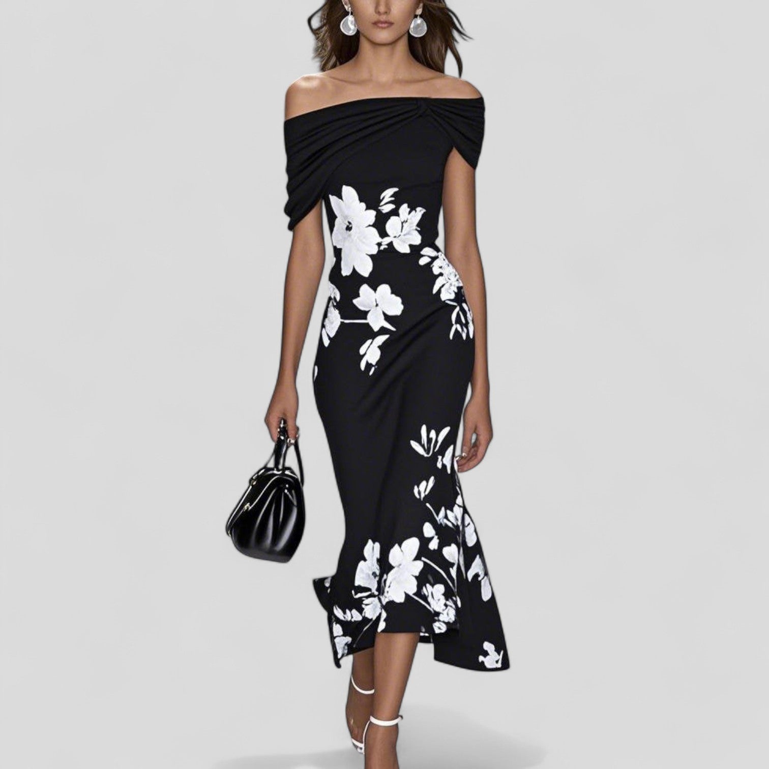 Élodie – Robe midi élégante femme