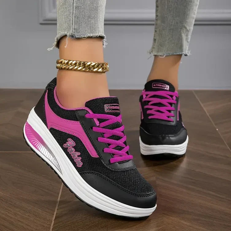 Baskets femme confortables à lacets et semelle flexible 3