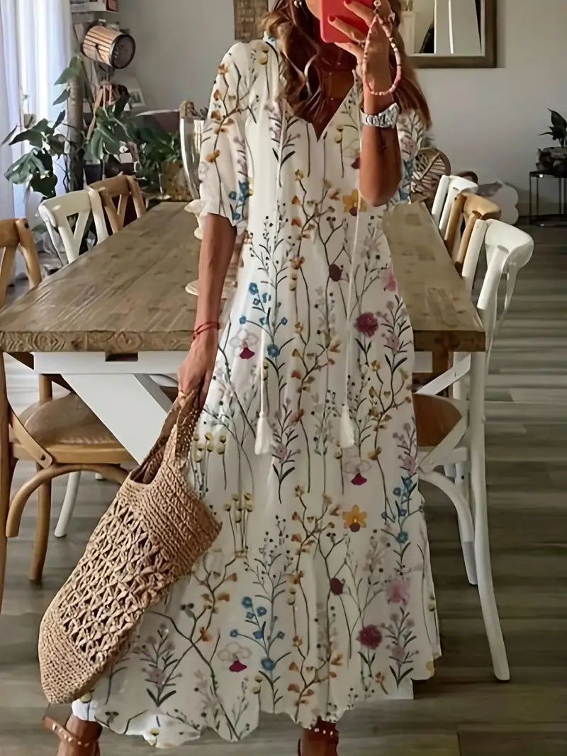 Robe d’Été Bohème Chic – Légère, Féminine et Parfaite pour Vos Journées Ensoleillées