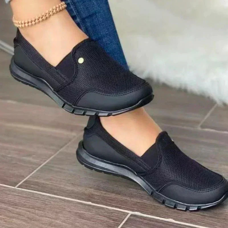 Chaussures femme à enfiler grande largeur – confort souple et soutien quotidien