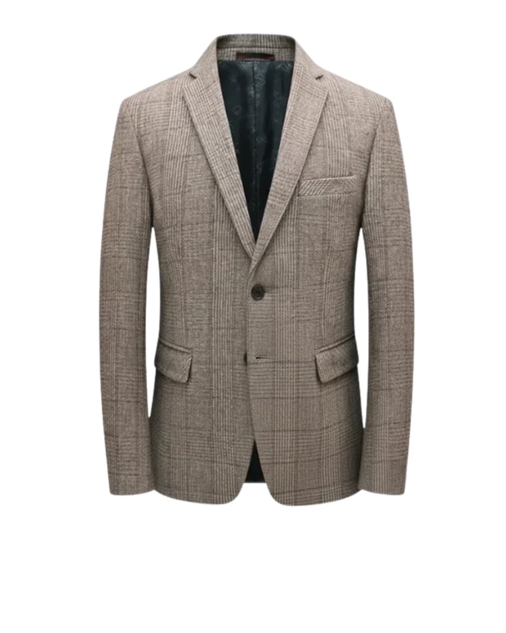 Blazer homme à carreaux coupe ajustée 1