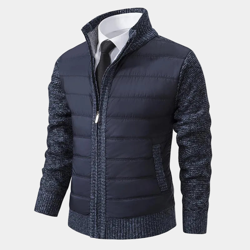 Blouson homme matelassé zippé à col montant 1