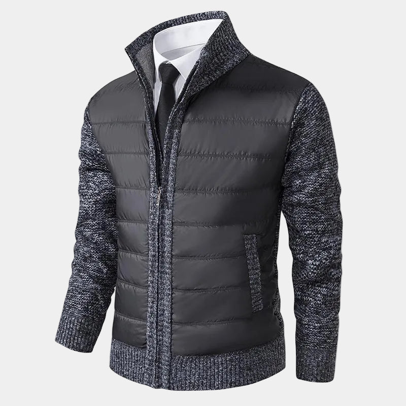 Blouson homme matelassé zippé à col montant 4