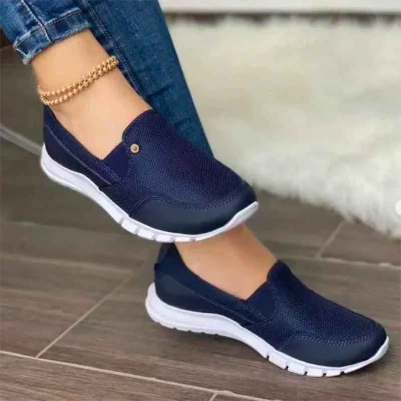 Chaussures femme à enfiler grande largeur – confort souple et soutien quotidien