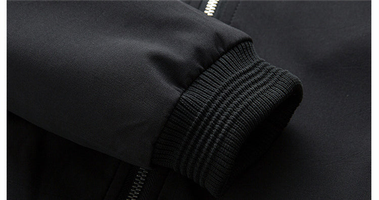 Bomber homme zippé à bords-côtes élastiques et zips décoratifs 11