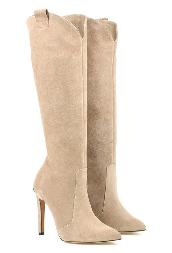 Bottes femme hautes à talon aiguille et bout pointu 2