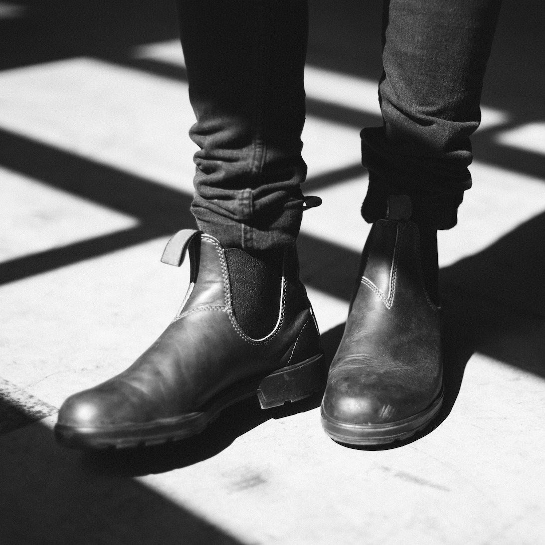 Bottines chelsea femme en cuir à semelle crantée 7