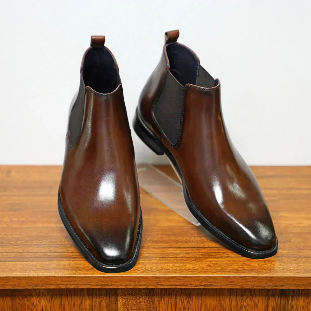 Bottines Chelsea homme en cuir 2