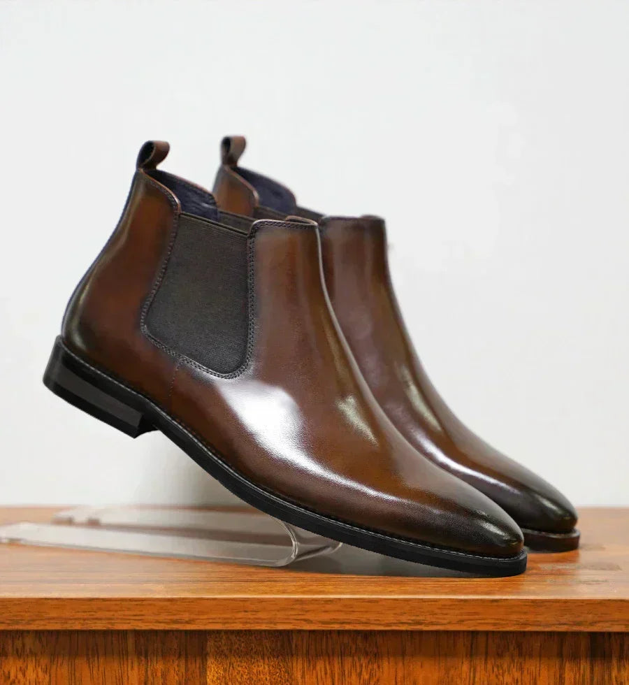 Bottines Chelsea homme en cuir 4
