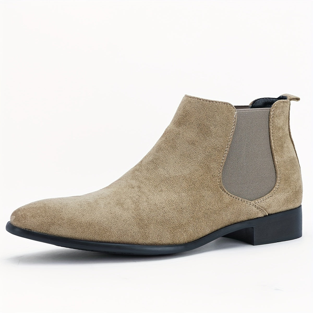 Bottines Chelsea homme en cuir à bout arrondi 4