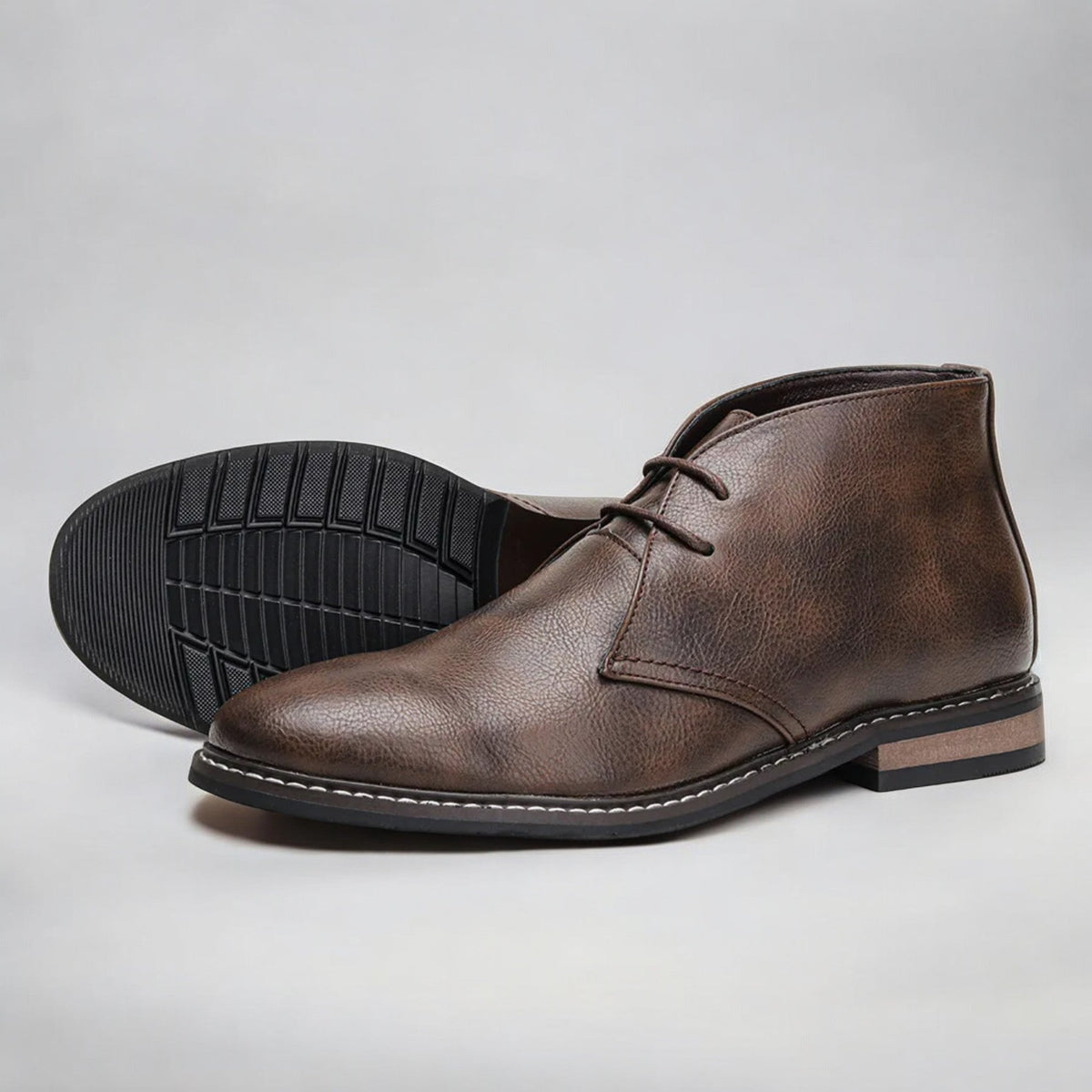 Bottines homme à lacets en cuir tige mi-haute 5