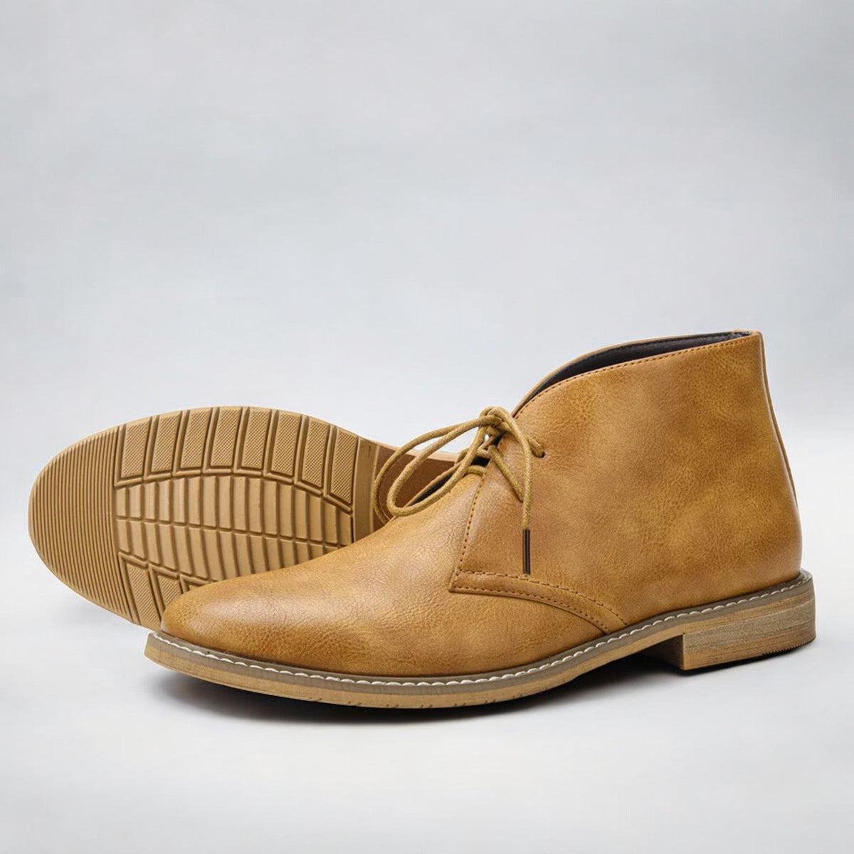 Bottines homme à lacets en cuir tige mi-haute 6