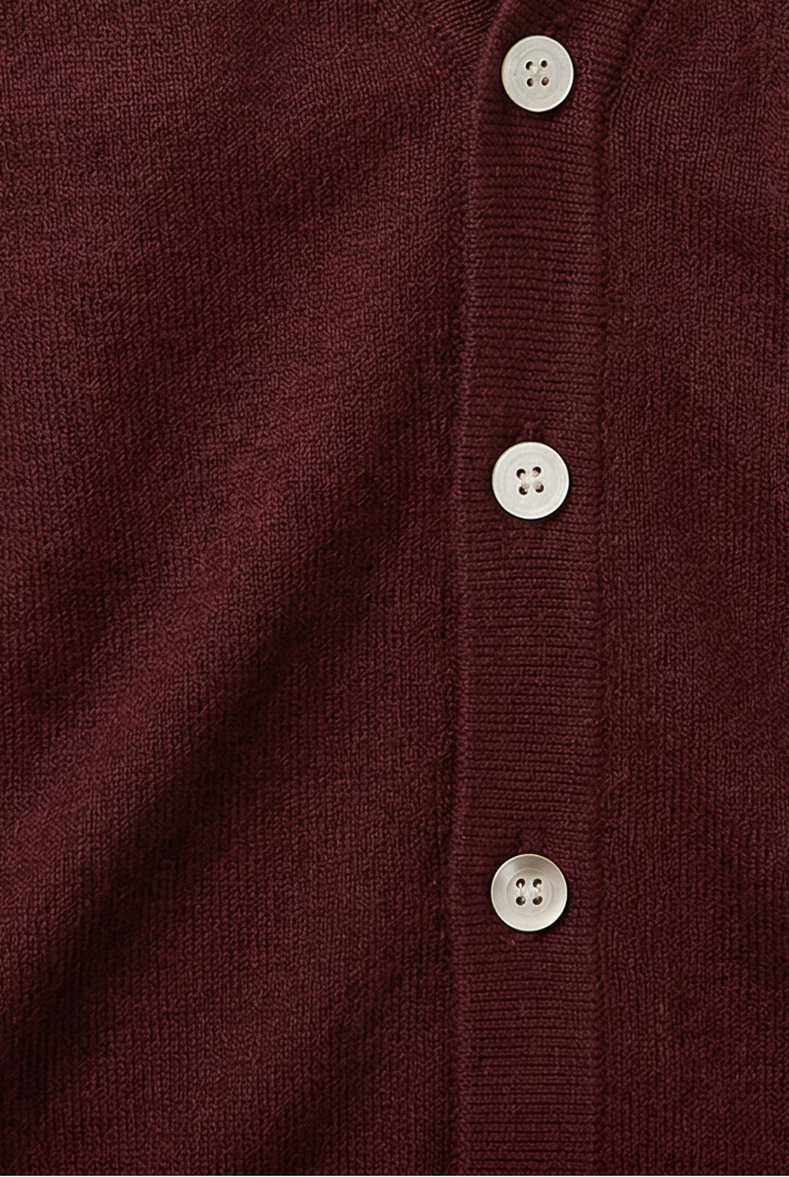 Cardigan homme à col en V boutonné en maille fine à manches longues 3