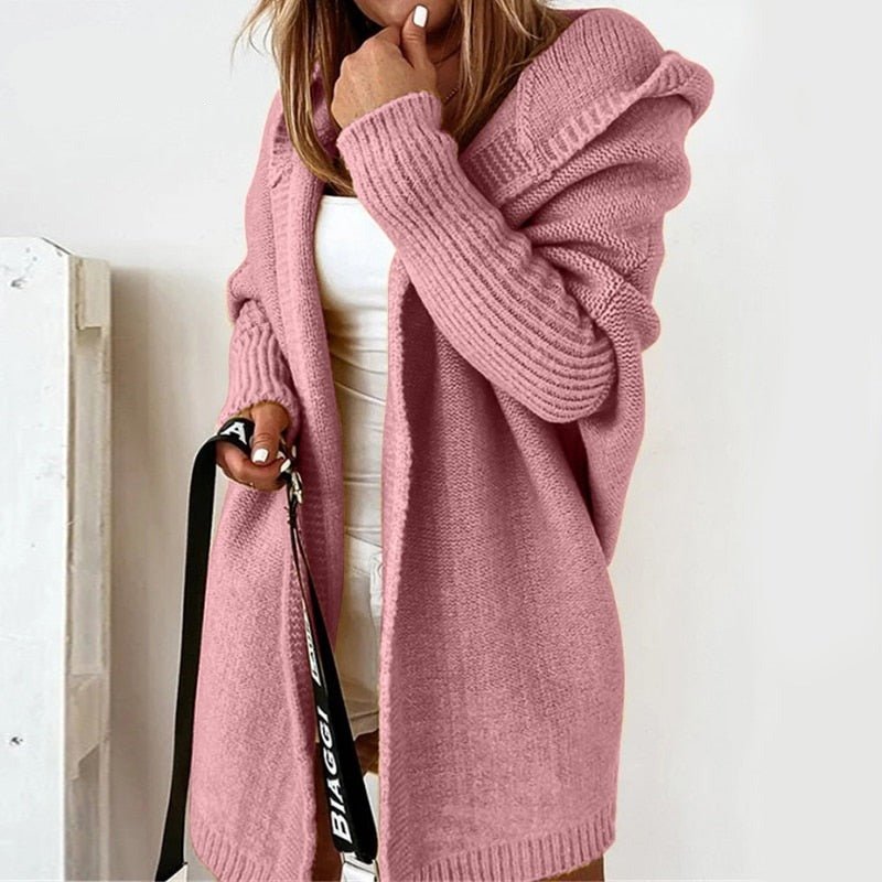 Soline – Gilet femme long à capuche