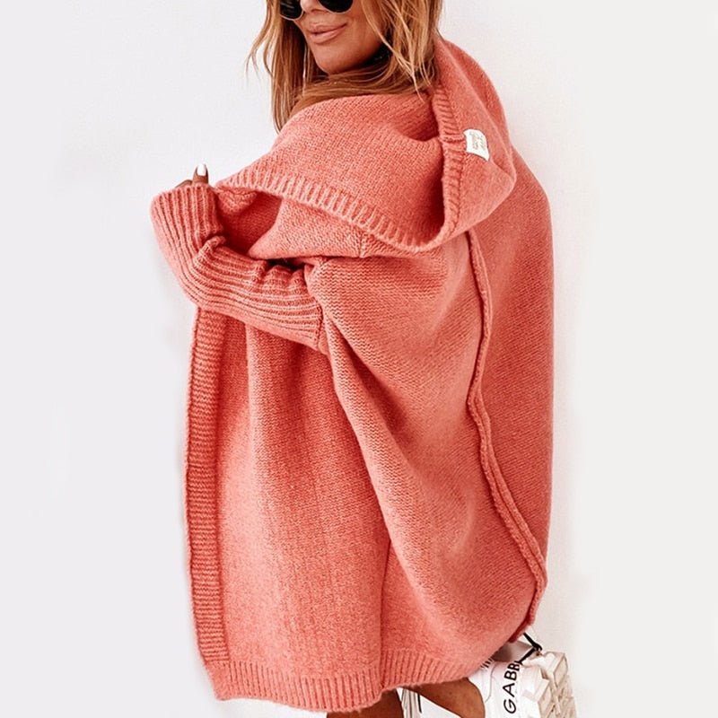 Soline – Gilet femme long à capuche