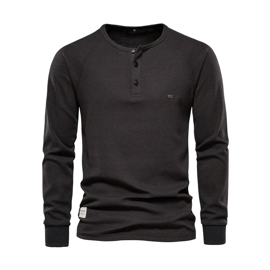 T-shirt pour homme automne respirant léger en mélange de coton avec coupe regular Étienne