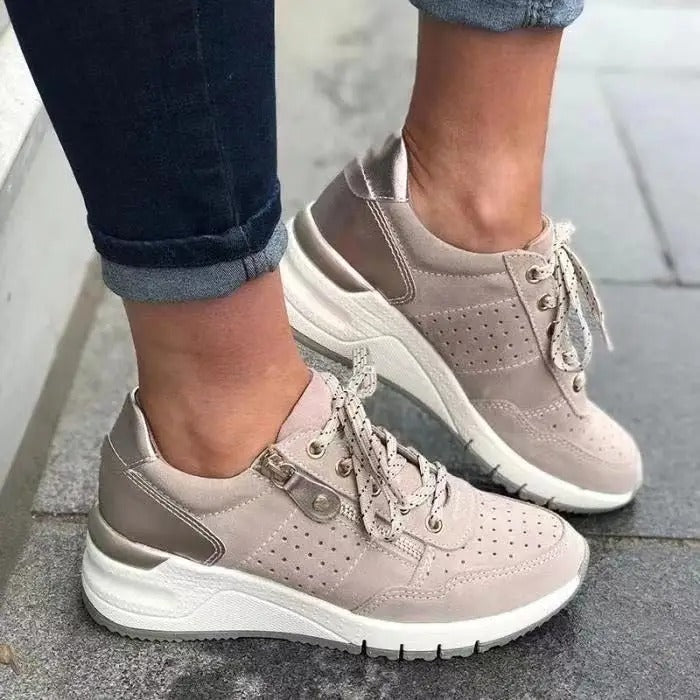 Chaussures de randonnée femme légères à lacets élastiques et zip 5