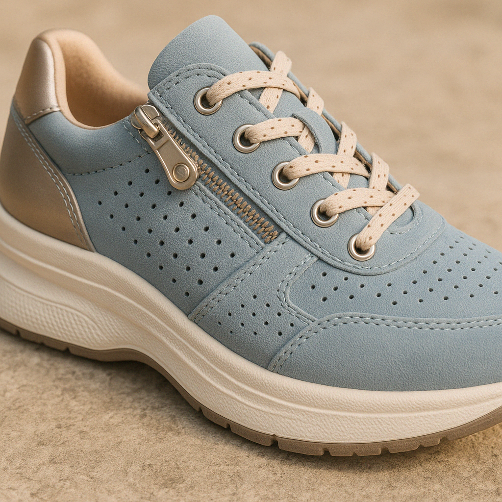 Chaussures de randonnée femme légères à lacets élastiques et zip 7
