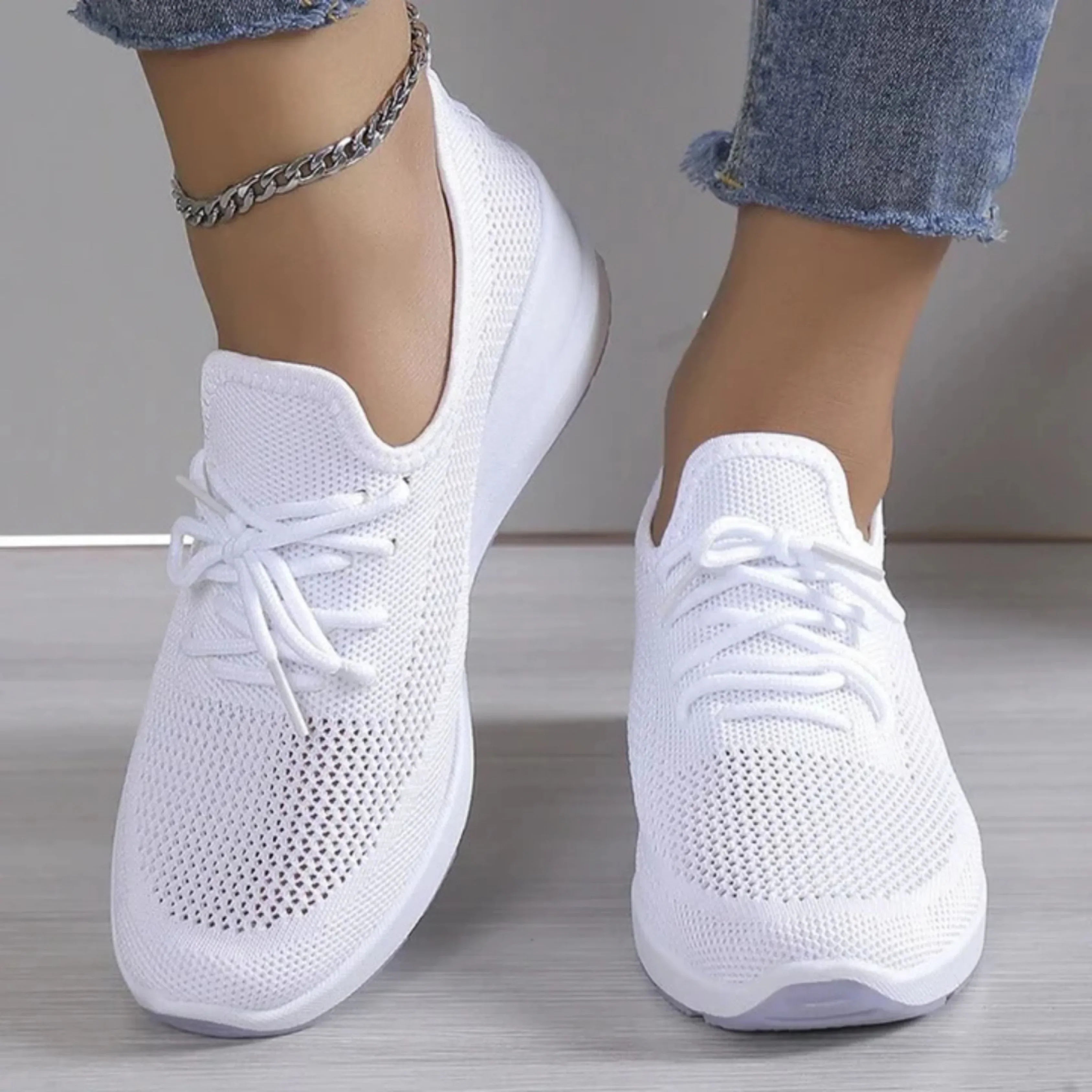 Chaussures femme à enfiler sans lacets, légères et respirantes 2