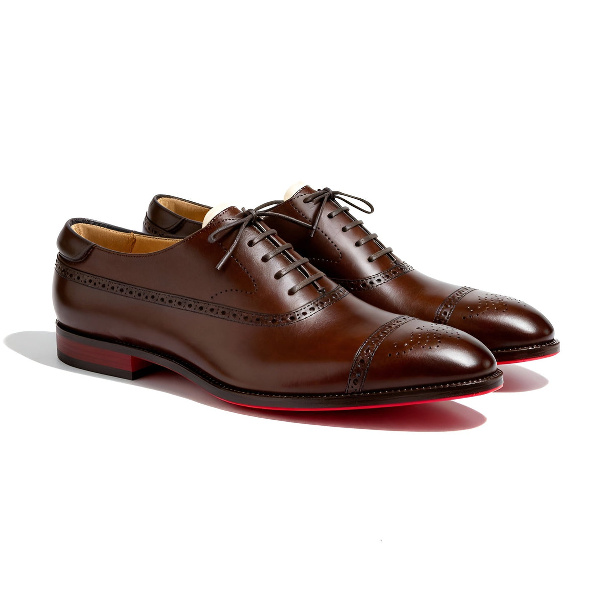 Chaussures richelieu homme perforées en microfibre pour le bureau 1