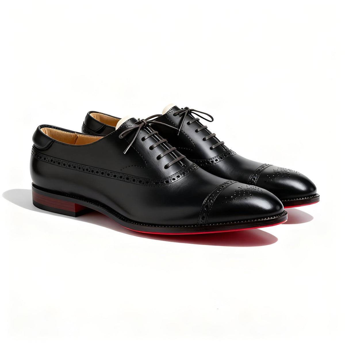 Chaussures richelieu homme perforées en microfibre pour le bureau 2
