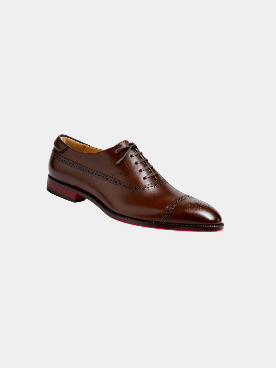 Chaussures richelieu homme perforées en microfibre pour le bureau 3