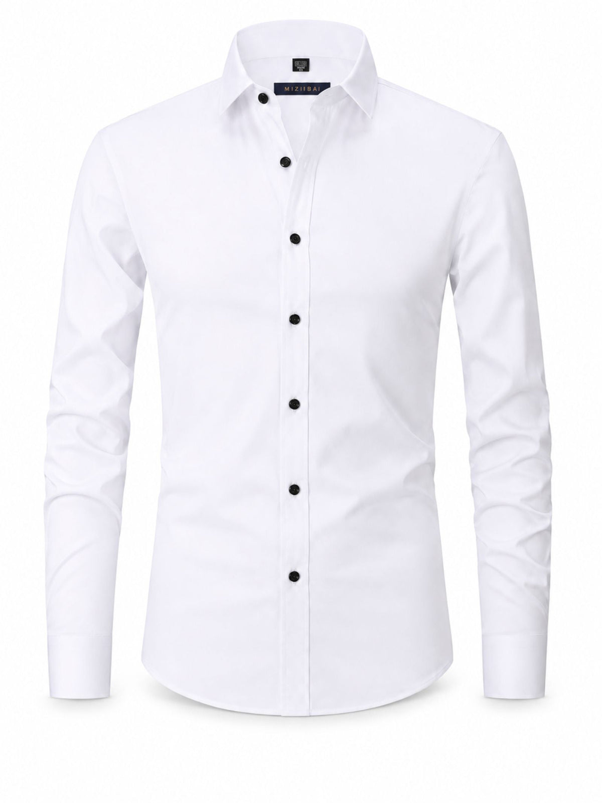 Chemise homme stretch à manches longues coupe cintrée 1