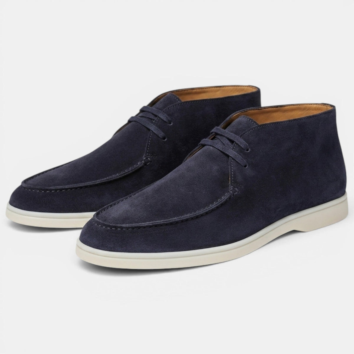 Chukka boots homme en daim à couture mocassin 5