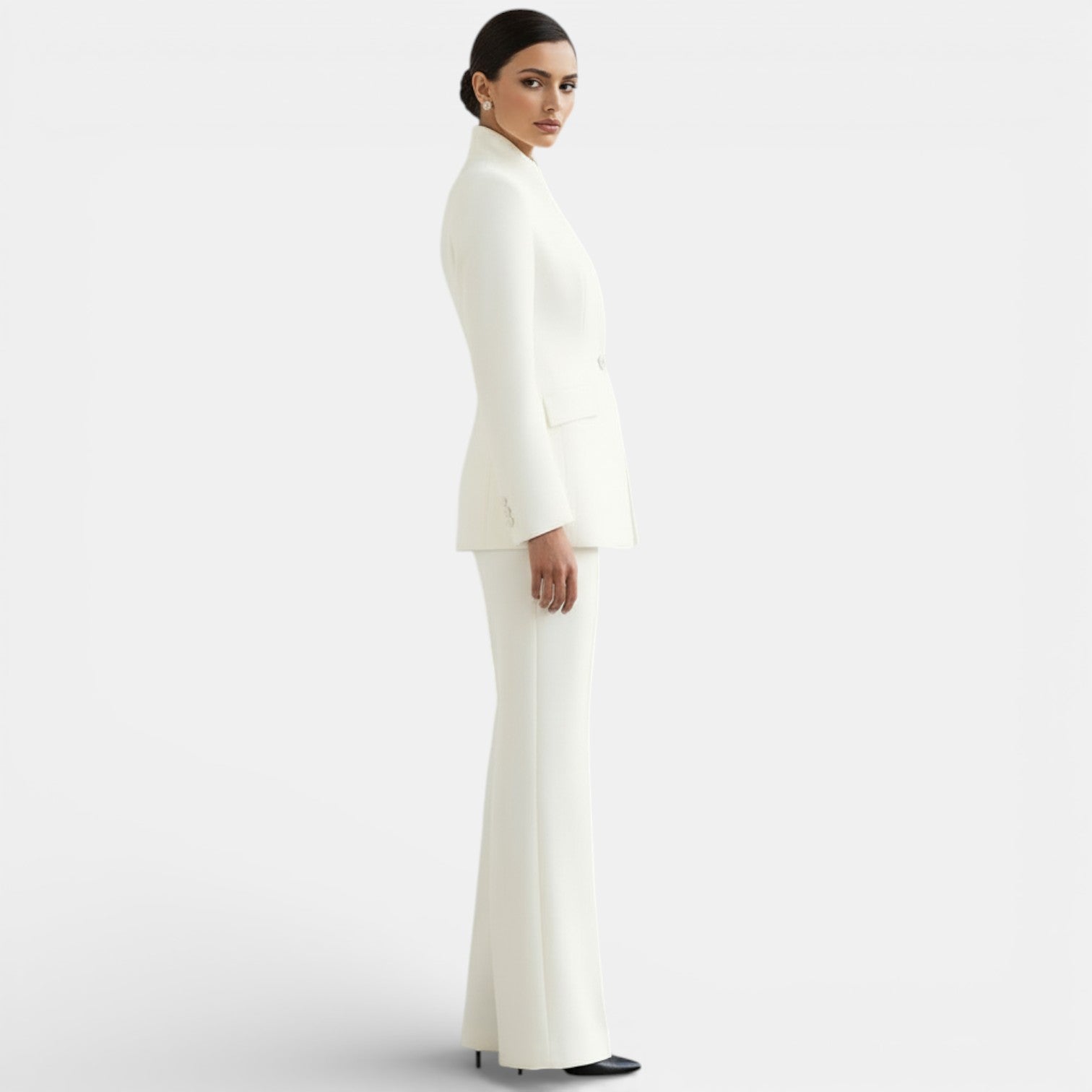 Éléonore – Tailleur femme veste cintrée et pantalon assorti
