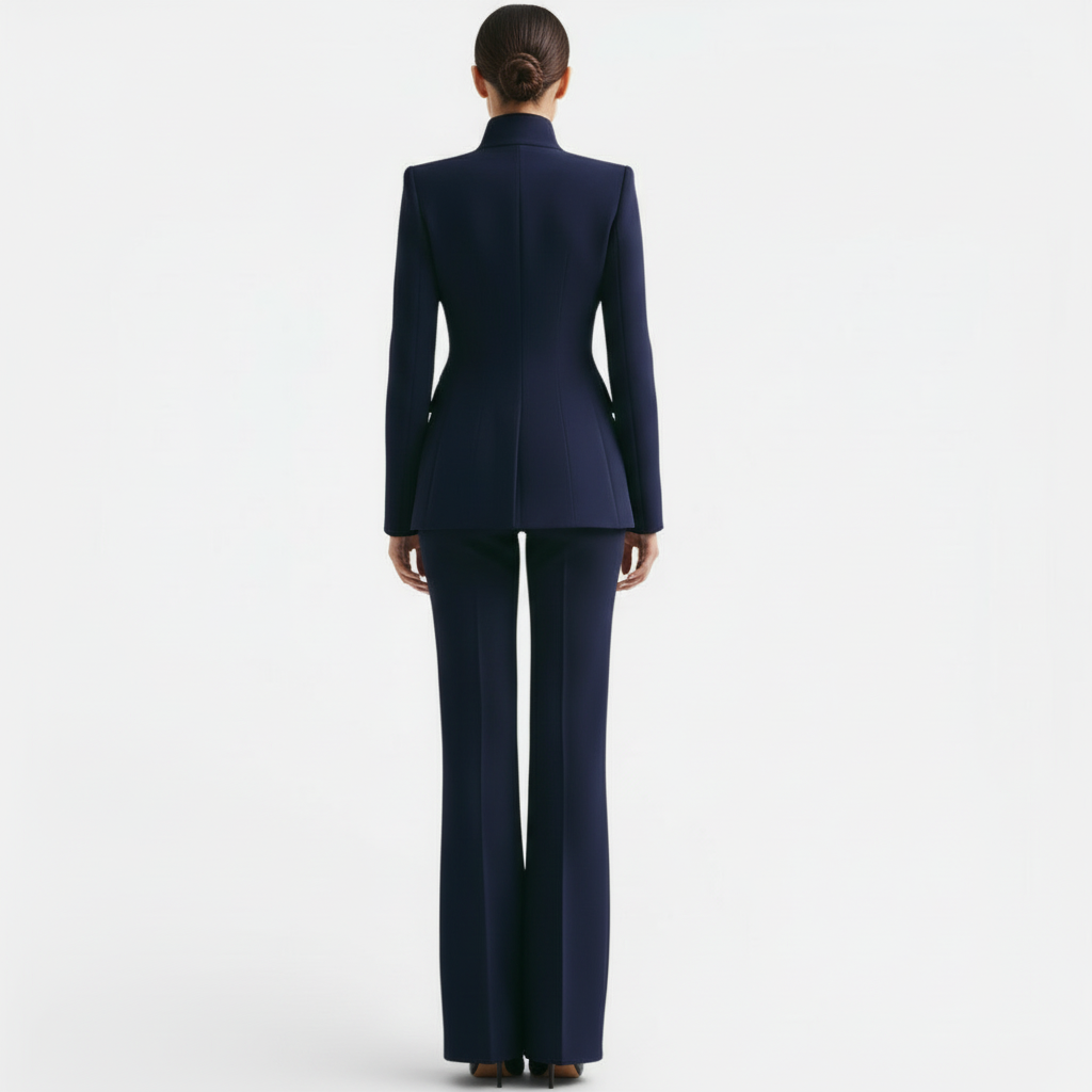 Éléonore – Tailleur femme veste cintrée et pantalon assorti