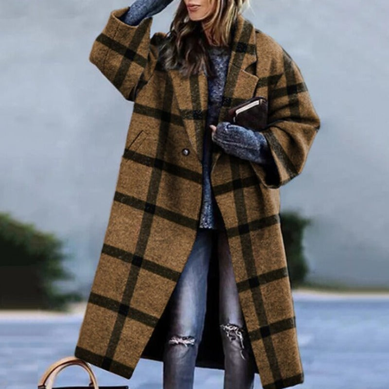 Claire – Manteau long femme automne