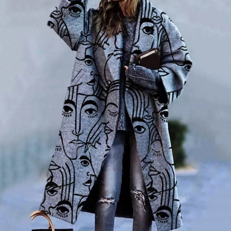 Claire – Manteau long femme automne