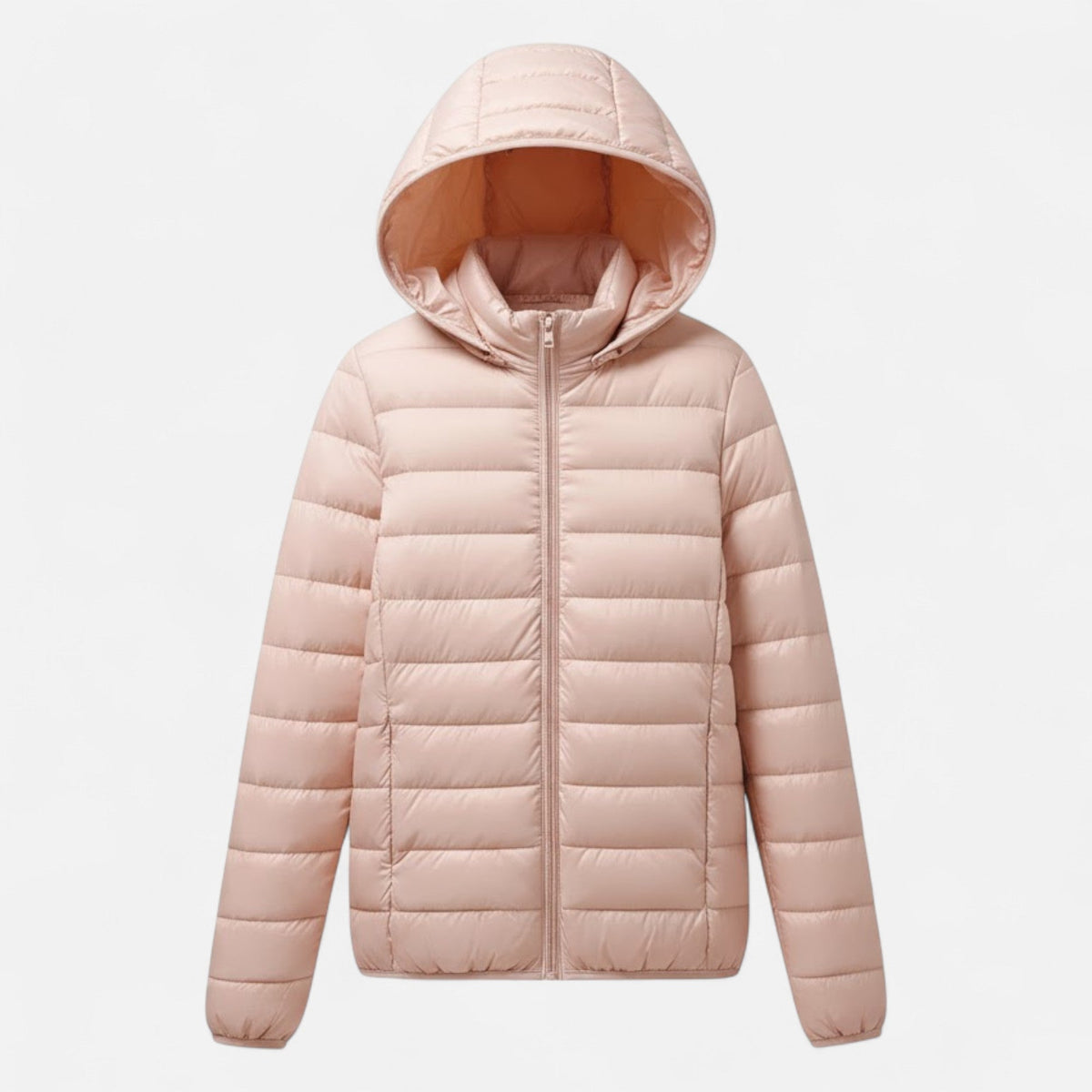 Doudoune femme à capuche matelassée légère grande taille 1